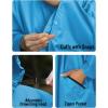 imageSaphiRose Unisex Rain Poncho Hooded Waterproof Raincoat for Adults WomenBdark Blue
