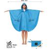 imageSaphiRose Unisex Rain Poncho Hooded Waterproof Raincoat for Adults WomenBdark Blue