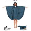 imageSaphiRose Unisex Rain Poncho Hooded Waterproof Raincoat for Adults WomenBdeep Blue