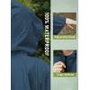 imageSaphiRose Unisex Rain Poncho Hooded Waterproof Raincoat for Adults WomenBdeep Blue