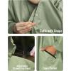 imageSaphiRose Unisex Rain Poncho Hooded Waterproof Raincoat for Adults WomenBgreen
