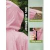 imageSaphiRose Unisex Rain Poncho Hooded Waterproof Raincoat for Adults WomenBpink