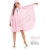 imageSaphiRose Unisex Rain Poncho Hooded Waterproof Raincoat for Adults WomenBpink