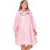 imageSaphiRose Unisex Rain Poncho Hooded Waterproof Raincoat for Adults WomenBpink
