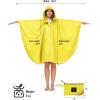 imageSaphiRose Unisex Rain Poncho Hooded Waterproof Raincoat for Adults WomenByellow