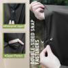 imageSaphiRose Unisex Rain Poncho Raincoat Hooded for Adults Women with PocketsBlack