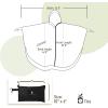 imageSaphiRose Unisex Rain Poncho Raincoat Hooded for Adults Women with PocketsBlack