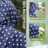imageSaphiRose Unisex Rain Poncho Raincoat Hooded for Adults Women with PocketsBlue Point