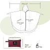 imageSaphiRose Unisex Rain Poncho Raincoat Hooded for Adults Women with PocketsBurgundy