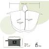 imageSaphiRose Unisex Rain Poncho Raincoat Hooded for Adults Women with PocketsDeep Grey