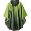 imageSaphiRose Unisex Rain Poncho Raincoat Hooded for Adults Women with PocketsGradient Dark Green