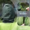 imageSaphiRose Unisex Rain Poncho Raincoat Hooded for Adults Women with PocketsGradient Dark Green