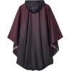 imageSaphiRose Unisex Rain Poncho Raincoat Hooded for Adults Women with PocketsGradient Dark Purple