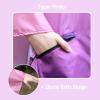 imageSaphiRose Unisex Rain Poncho Raincoat Hooded for Adults Women with PocketsGradient Pinkpurple