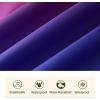 imageSaphiRose Unisex Rain Poncho Raincoat Hooded for Adults Women with PocketsGradient Purpleblack