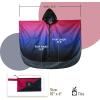 imageSaphiRose Unisex Rain Poncho Raincoat Hooded for Adults Women with PocketsGradient Purpleblack