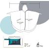 imageSaphiRose Unisex Rain Poncho Raincoat Hooded for Adults Women with PocketsGradient Teal