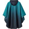 imageSaphiRose Unisex Rain Poncho Raincoat Hooded for Adults Women with PocketsGradient Teal