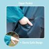 imageSaphiRose Unisex Rain Poncho Raincoat Hooded for Adults Women with PocketsGradient Teal