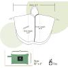 imageSaphiRose Unisex Rain Poncho Raincoat Hooded for Adults Women with PocketsGreen