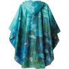imageSaphiRose Unisex Rain Poncho Raincoat Hooded for Adults Women with PocketsMonet Water Lilies