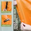 imageSaphiRose Unisex Rain Poncho Raincoat Hooded for Adults Women with PocketsOrange