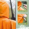 imageSaphiRose Unisex Rain Poncho Raincoat Hooded for Adults Women with PocketsOrange