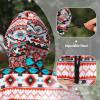 imageSaphiRose Unisex Rain Poncho Raincoat Hooded for Adults Women with PocketsOrange Bohemian