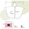imageSaphiRose Unisex Rain Poncho Raincoat Hooded for Adults Women with PocketsPink