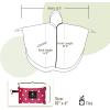 imageSaphiRose Unisex Rain Poncho Raincoat Hooded for Adults Women with PocketsPink Point