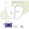 imageSaphiRose Unisex Rain Poncho Raincoat Hooded for Adults Women with PocketsPurple