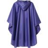 imageSaphiRose Unisex Rain Poncho Raincoat Hooded for Adults Women with PocketsPurple