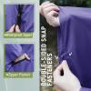 imageSaphiRose Unisex Rain Poncho Raincoat Hooded for Adults Women with PocketsPurple