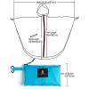 imageSaphiRose Unisex Rain Poncho Raincoat Hooded for Adults Women with PocketsSky Blue