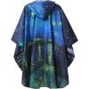 imageSaphiRose Unisex Rain Poncho Raincoat Hooded for Adults Women with PocketsVan Gogh Starry Night Over the Rhone