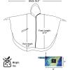 imageSaphiRose Unisex Rain Poncho Raincoat Hooded for Adults Women with PocketsVan Gogh the Starry Night