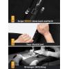 imageSaphiRose Womens Long Hooded Rain Jacket Outdoor Raincoat WindbreakerBlack