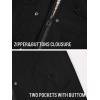 imageSaphiRose Womens Long Hooded Rain Jacket Outdoor Raincoat WindbreakerBlack