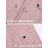 imageSaphiRose Womens Long Hooded Rain Jacket Outdoor Raincoat WindbreakerPink