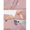 imageSaphiRose Womens Long Hooded Rain Jacket Outdoor Raincoat WindbreakerPink