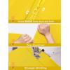 imageSaphiRose Womens Long Hooded Rain Jacket Outdoor Raincoat WindbreakerYellow