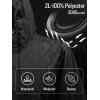 imageSaphiRose Womens Long Rain Jacket Waterproof Lightweight Hooded RaincoatBlack