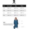 imageSaphiRose Womens Long Rain Jacket Waterproof Lightweight Hooded RaincoatDeepblue
