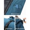 imageSaphiRose Womens Long Rain Jacket Waterproof Lightweight Hooded RaincoatDeepblue