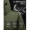 imageSaphiRose Womens Long Rain Jacket Waterproof Lightweight Hooded RaincoatGreen