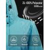 imageSaphiRose Womens Long Rain Jacket Waterproof Lightweight Hooded RaincoatLightblue