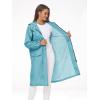 imageSaphiRose Womens Long Rain Jacket Waterproof Lightweight Hooded RaincoatLightblue