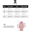 imageSaphiRose Womens Long Rain Jacket Waterproof Lightweight Hooded RaincoatLightpink