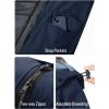 imageSaphiRose Womens Long Rain Jacket Waterproof Lightweight Hooded RaincoatNavy