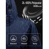 imageSaphiRose Womens Long Rain Jacket Waterproof Lightweight Hooded RaincoatNavy